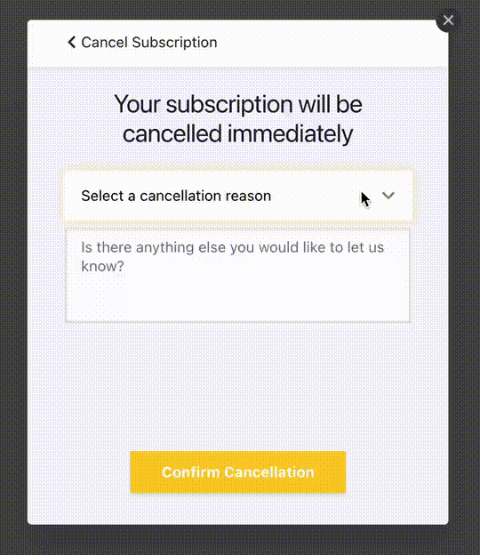 levelsio’s clip from the tweet — cancel subscription, reason “It’s too expensive”